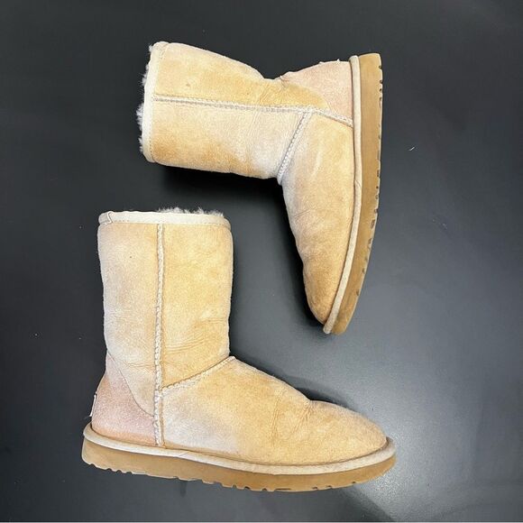 UGG Classic Sheerling Short Boot Bootie 6 - Picture 6 of 11